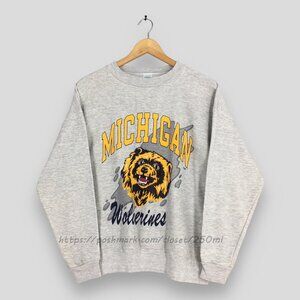 Vintage 90s Michigan Wolverines NCAA Sweatshirt University of Michigan Pullover